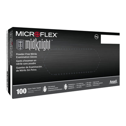 MICROFLEX® MidKnight™ Nitrile Exam Gloves, Black