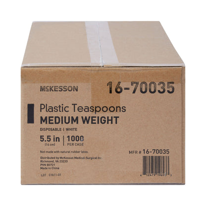 McKesson White Polypropylene Spoon, 5.5 Inch Long