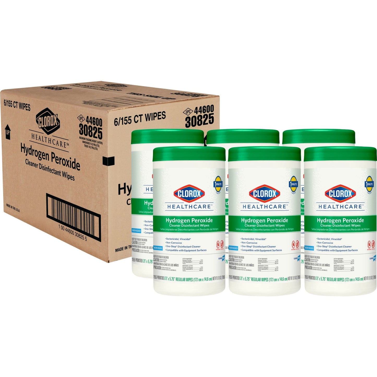 Clorox Healthcare® Hydrogen Peroxide Cleaner Disinfectant Wipes, Canister