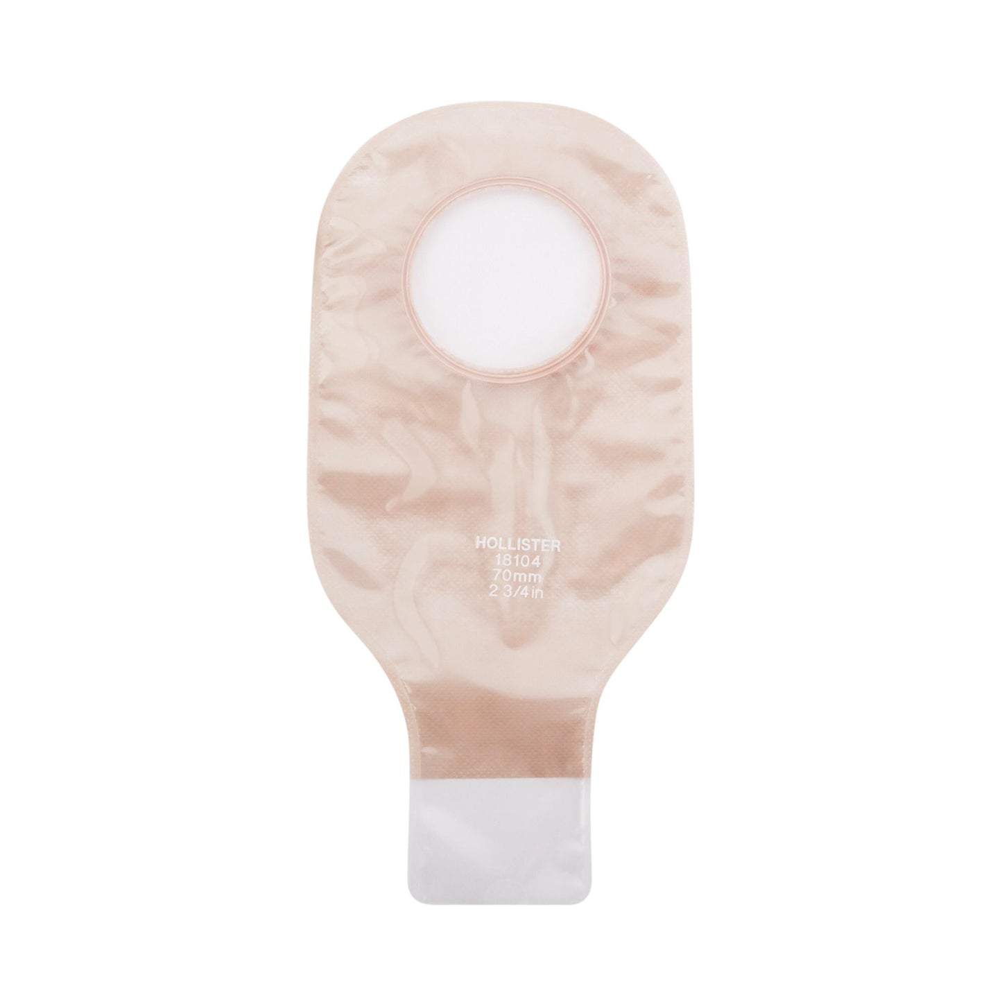 New Image™ Transparent Colostomy Pouch, Pre-cut to Fit Stomas, Blue Match