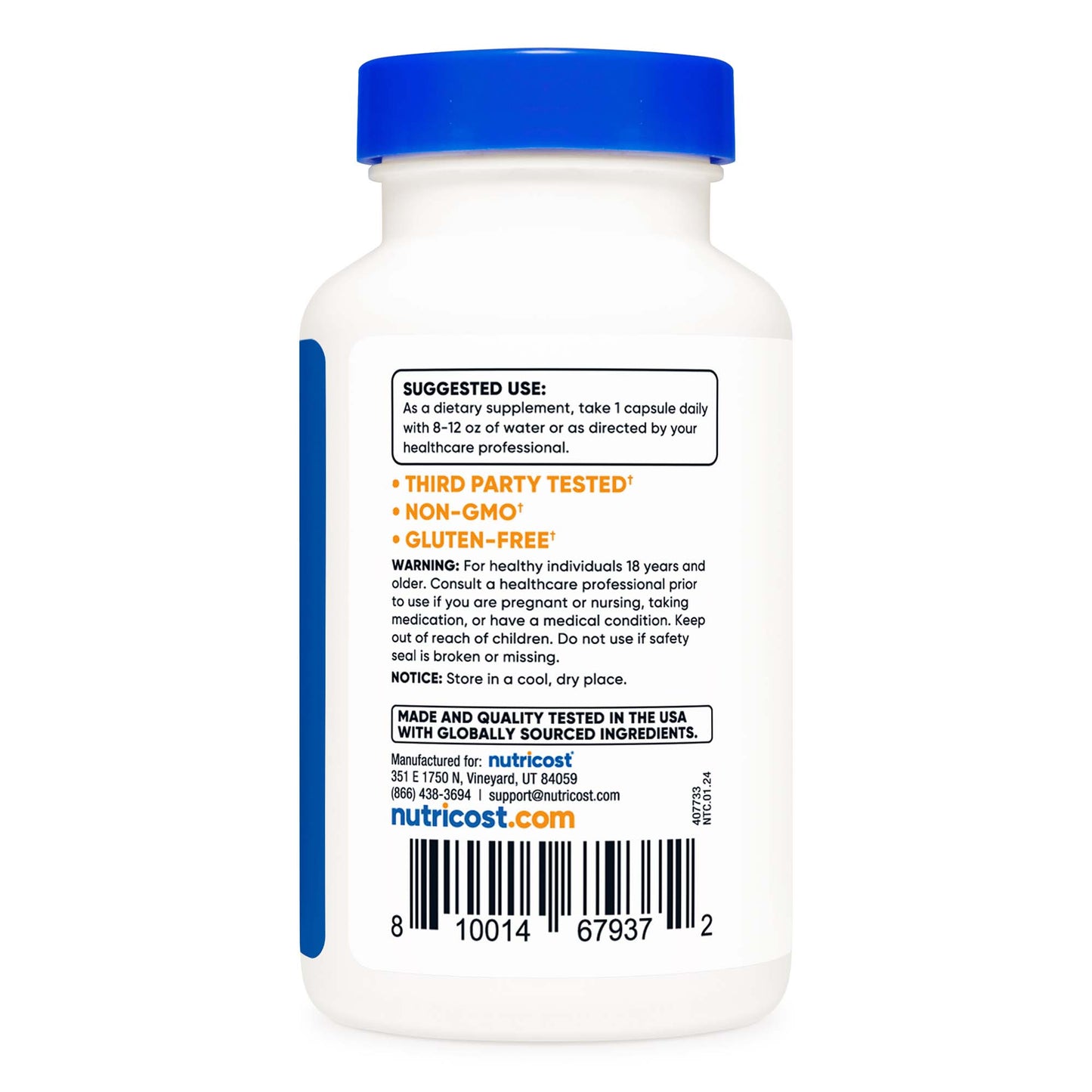 nutricost® L-Theanine 200mg, 120 Capsules, nonGMO, Gluten Free