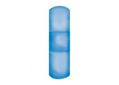 American® White Cross Blue Metal Detectable Adhesive Strip