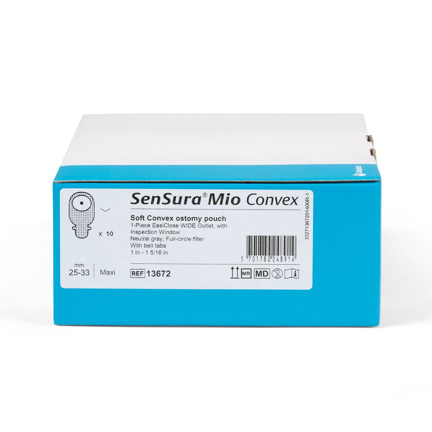 SenSura Mio Ostomy Pouch One-Piece System Convex, Pre-Cut Stoma Drainable