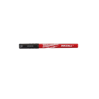 Milwaukee 12PK INKZALL Black Ultra Fine Point Pen 48-22-3160 | 12-Piece