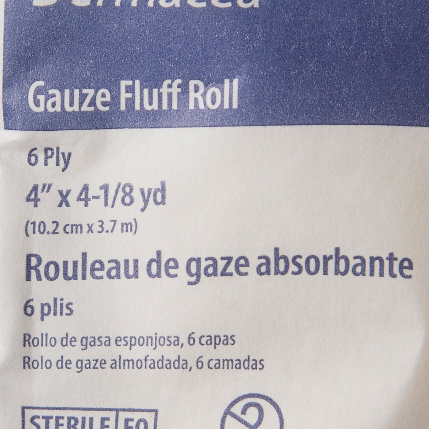 Dermacea™ Sterile Fluff Bandage Roll, Six-Ply