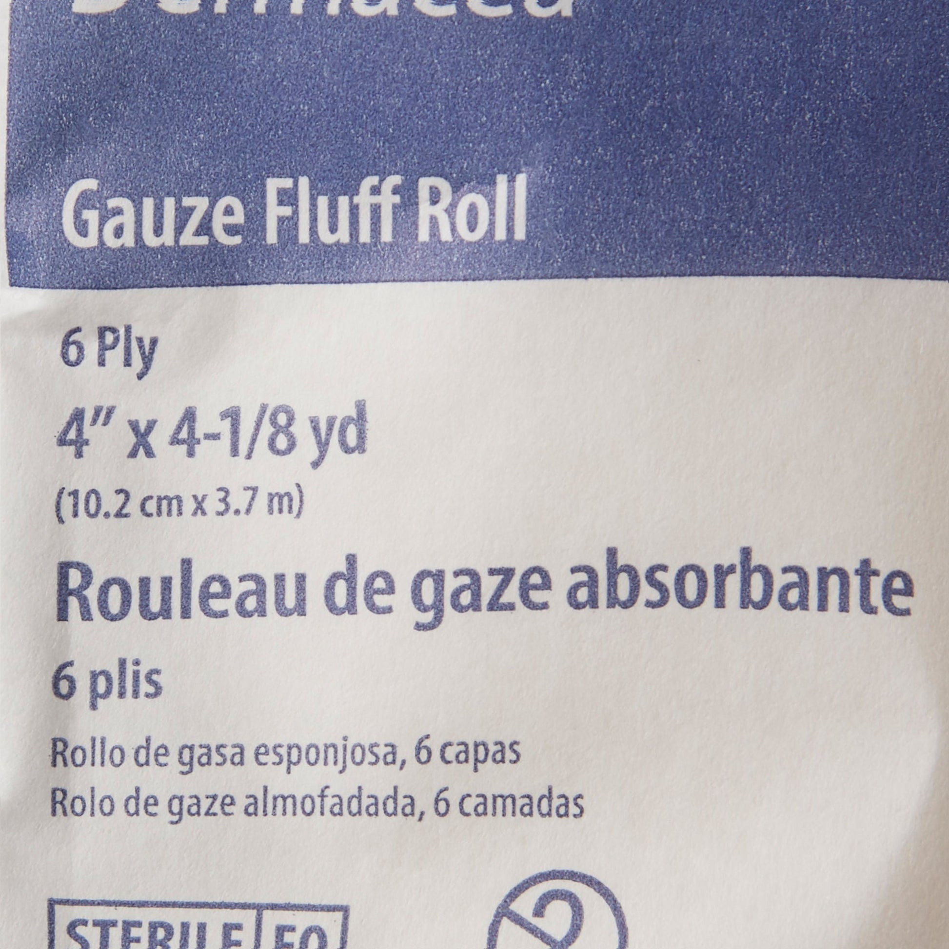 Dermacea™ Sterile Fluff Bandage Roll, Six-Ply