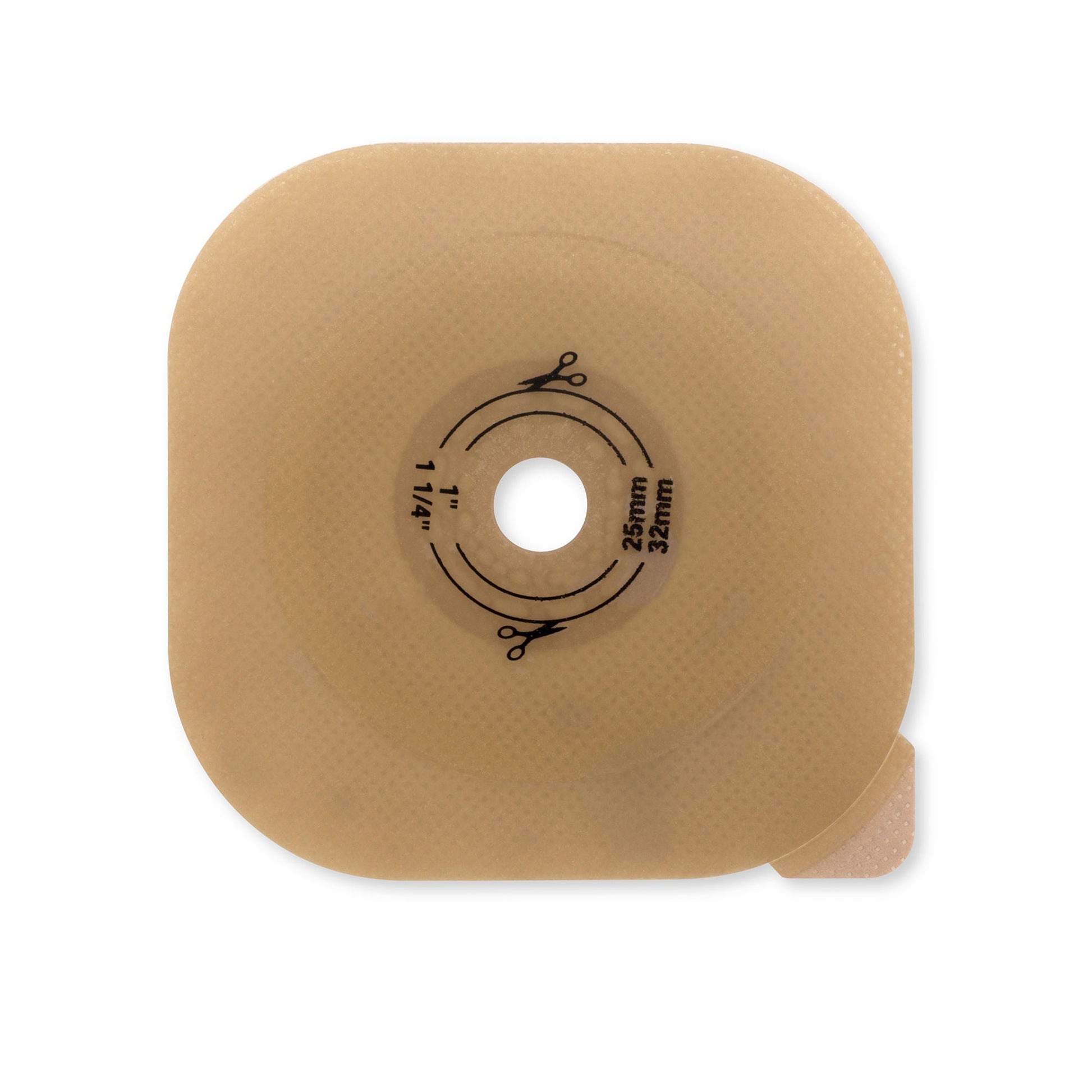 New Image™ Flat CeraPlus™ Skin Barrier, Up to Opening, 57 mm Flange, Red
