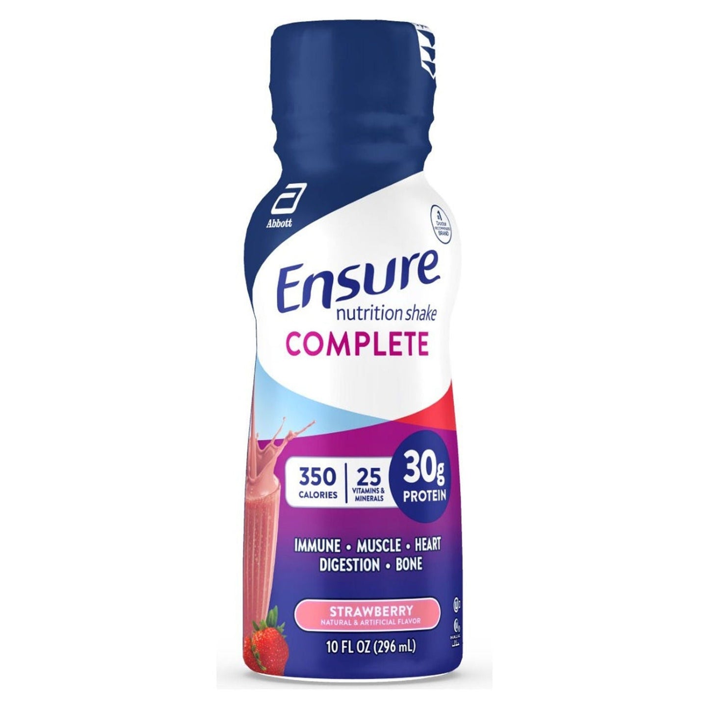 Ensure Complete® Nutrition Shake, Strawberry, Bottle