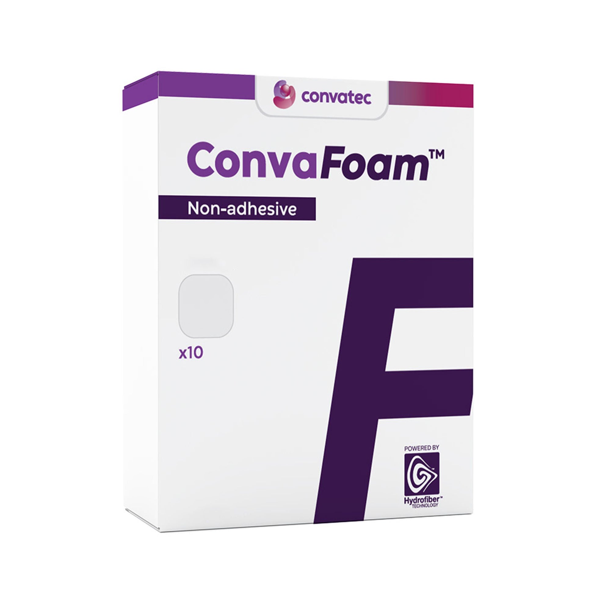 ConvaFoam Non-Adhesive Foam Dressing Without Border Film Backing Nonadhesive Square