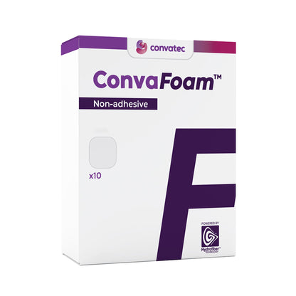 ConvaFoam Non-Adhesive Foam Dressing Without Border Film Backing Nonadhesive Square