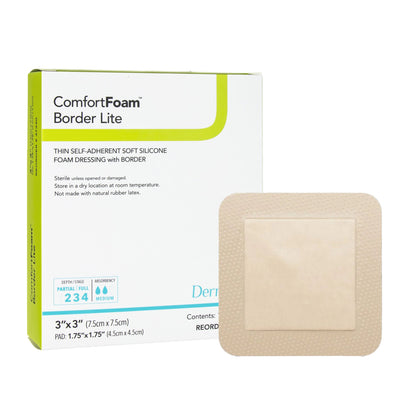 ComfortFoam™ Border Lite Thin Bordered Foam Wound Dressing