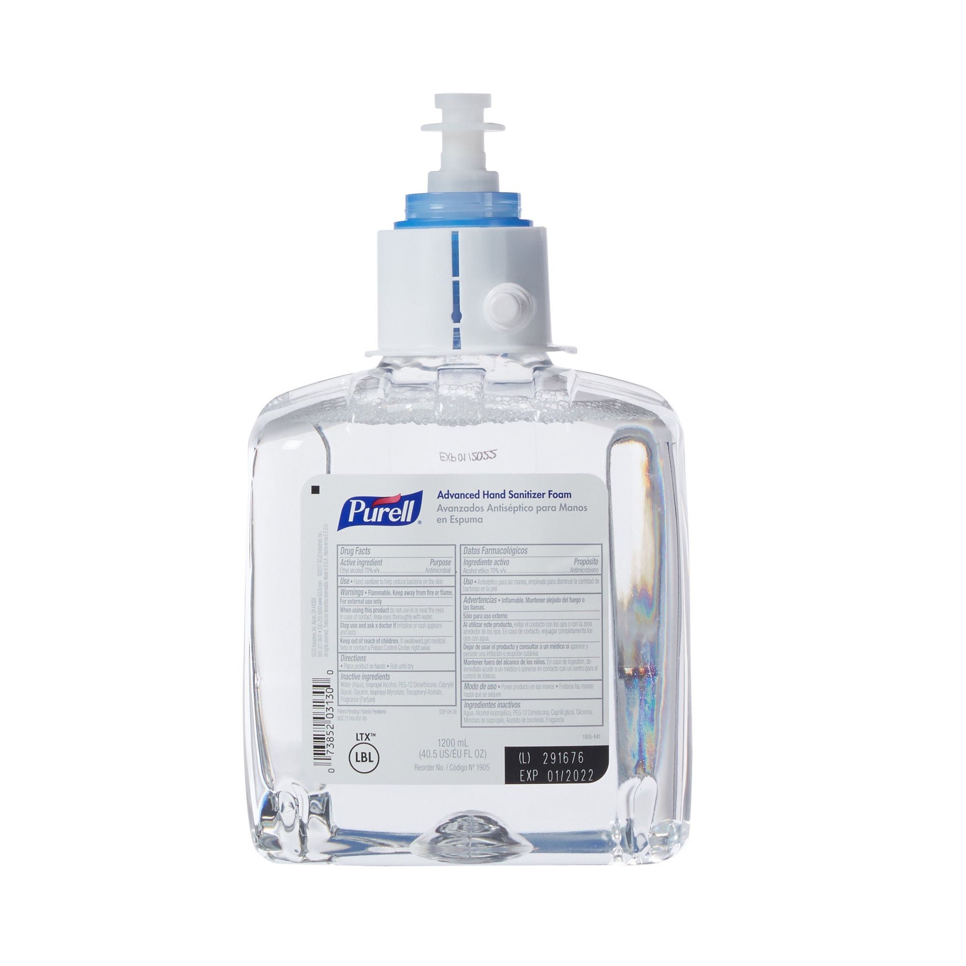 Purell® Advanced Hand Sanitizer Foam, 70% Ethyl Alcohol, Refill Bottle