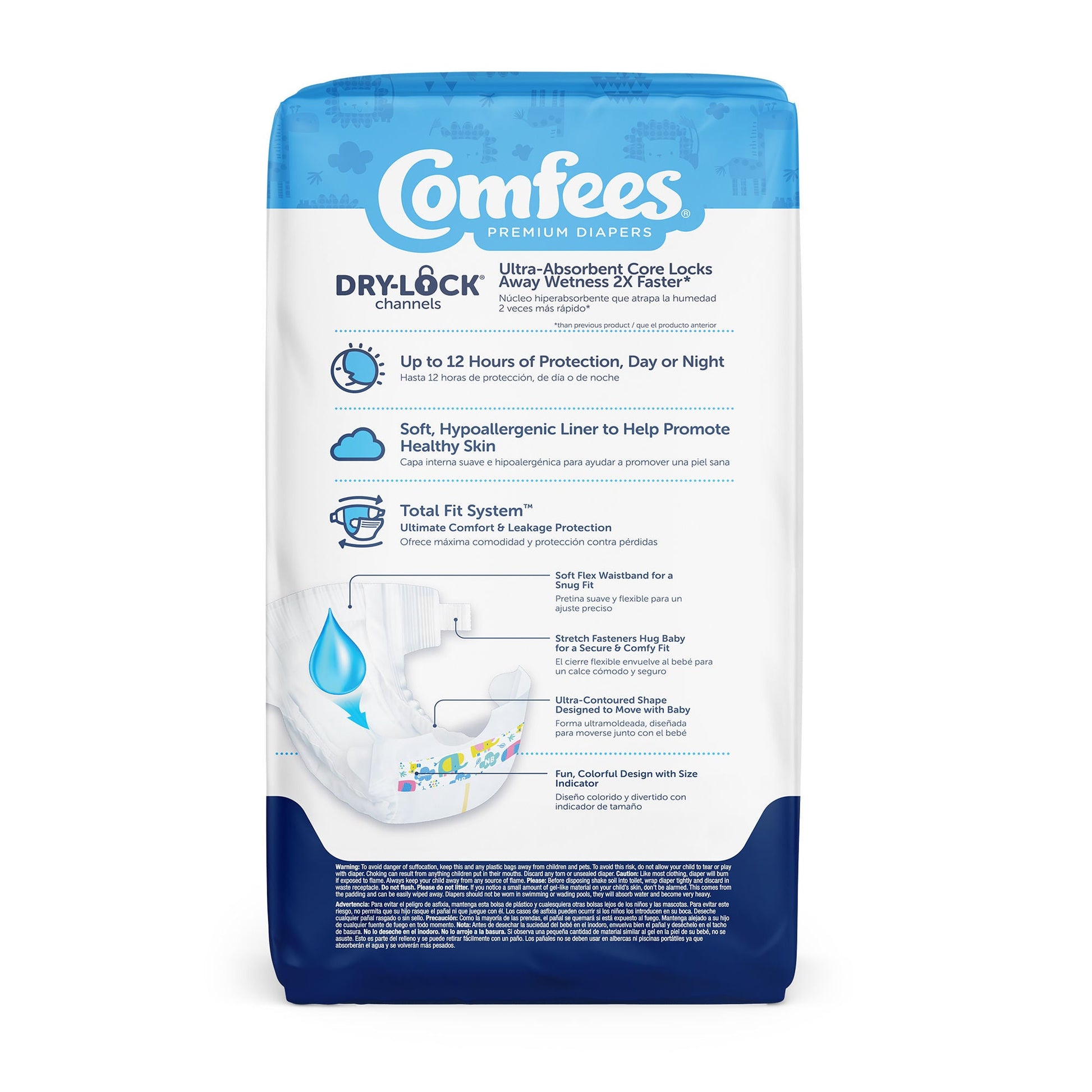 Attends Comfees Premium Baby Diapers, Unisex, Tab Closure