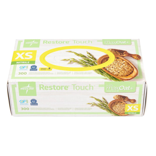 Restore® Touch Nitrile Exam Gloves, Green