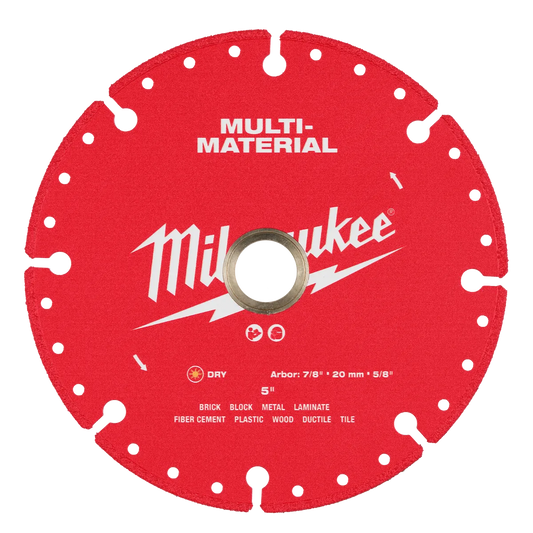 Milwaukee 5" Multi-Material Diamond Blade 49-93-9605 | Diamond Coated