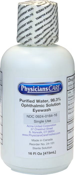 The Safety Zone Eyewash Solution Squeeze Bottle