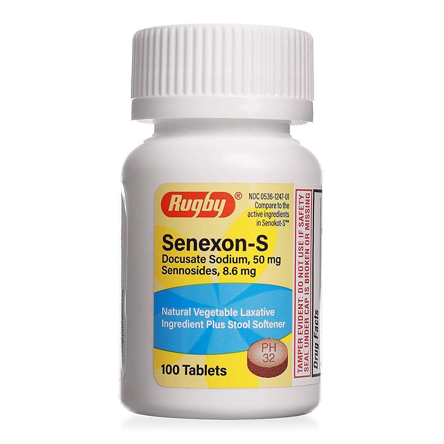Laxative / Stool Softener Tablet 50 mg - 8.6 mg Strength Docusate Sodium / Sennosides