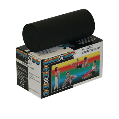 CanDo® Exercise Resistance Band, Black, X-Heavy Resistance