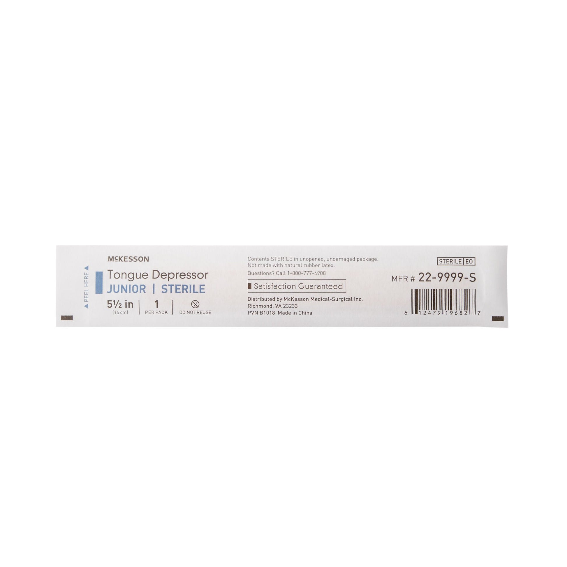 McKesson Tongue Depressor for Pediatric Use, Sterile – Case of 1000 - view 3