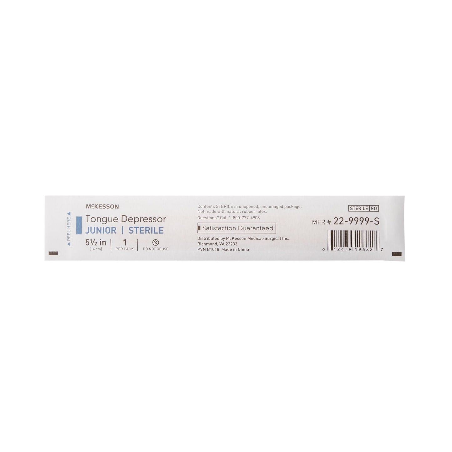 McKesson Tongue Depressor for Pediatric Use, Sterile – Box of 100 - view 3