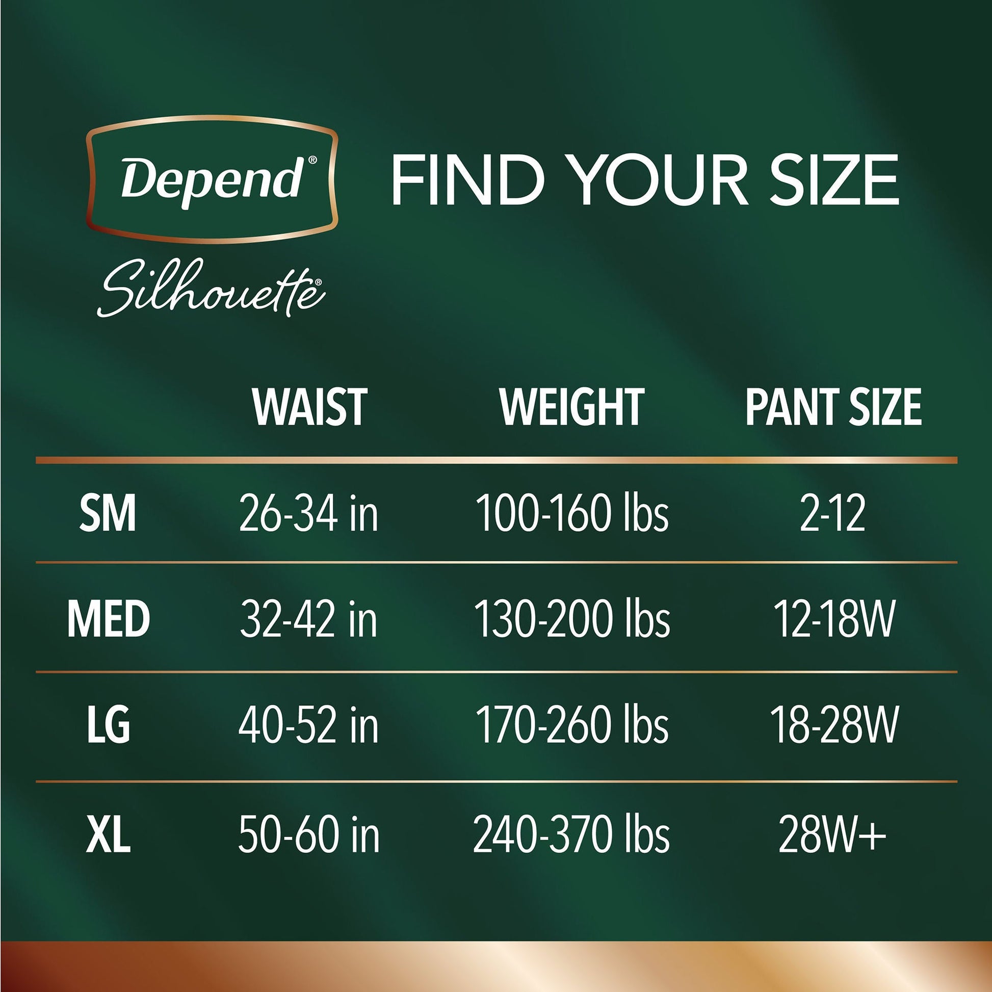 Depend® Silhouette® Maximum Absorbency Underwear