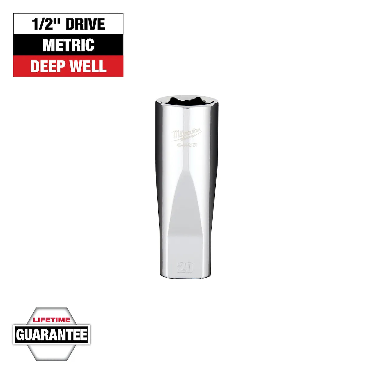 Milwaukee 1/2" Drive 20mm Deep Socket 45-34-2120 | 1/2 in Drive