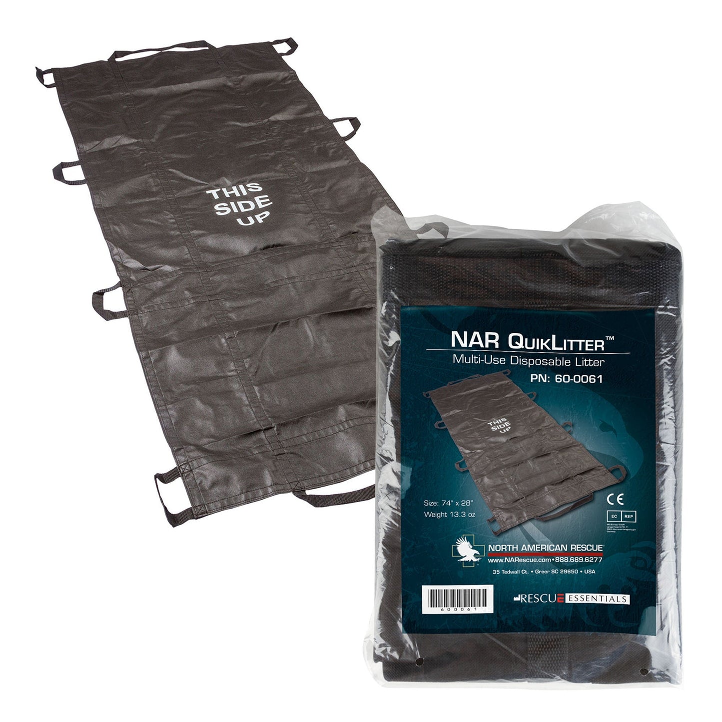 NAR ELITE Evacuation Litter Black 10 Handles