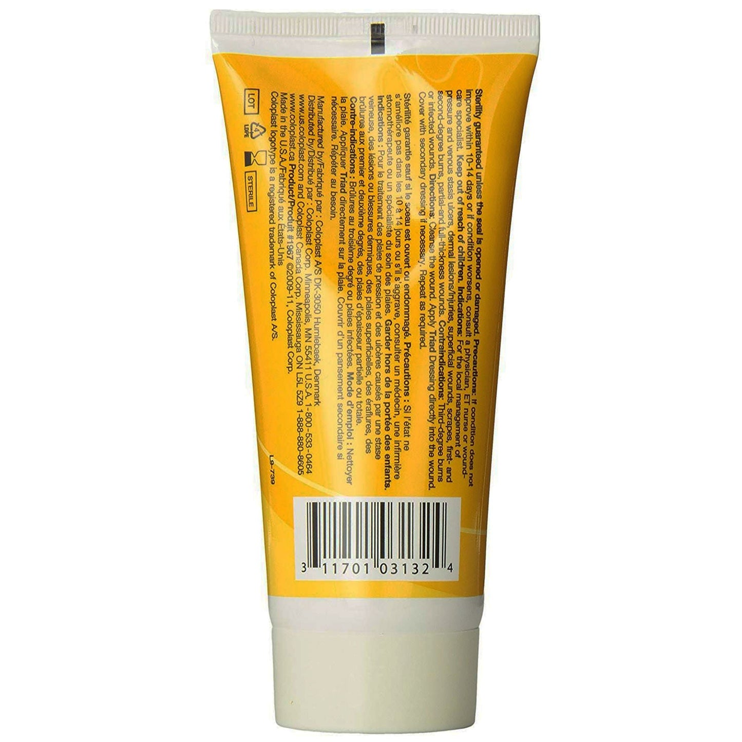 Triad™ Hydrophilic Wound Dressing, Zinc Oxide Based Paste, 6-ounce Tube