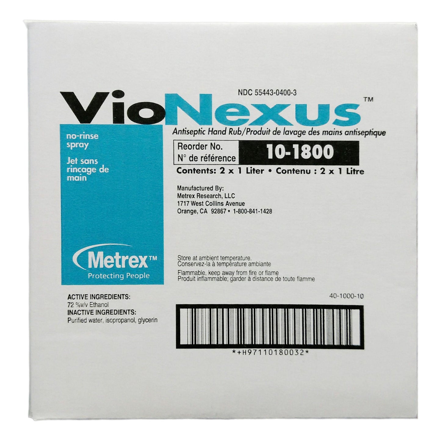 VioNexus™ Ethyl Alcohol Liquid Hand Sanitizer, Pump Bottle