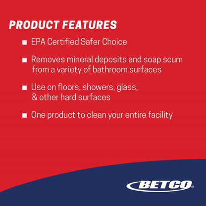 Betco Green Earth Peroxide Surface Disinfectant Cleaner Peroxide Based Manual Pour Liquid Concentrate Jug Fresh Mint Scent