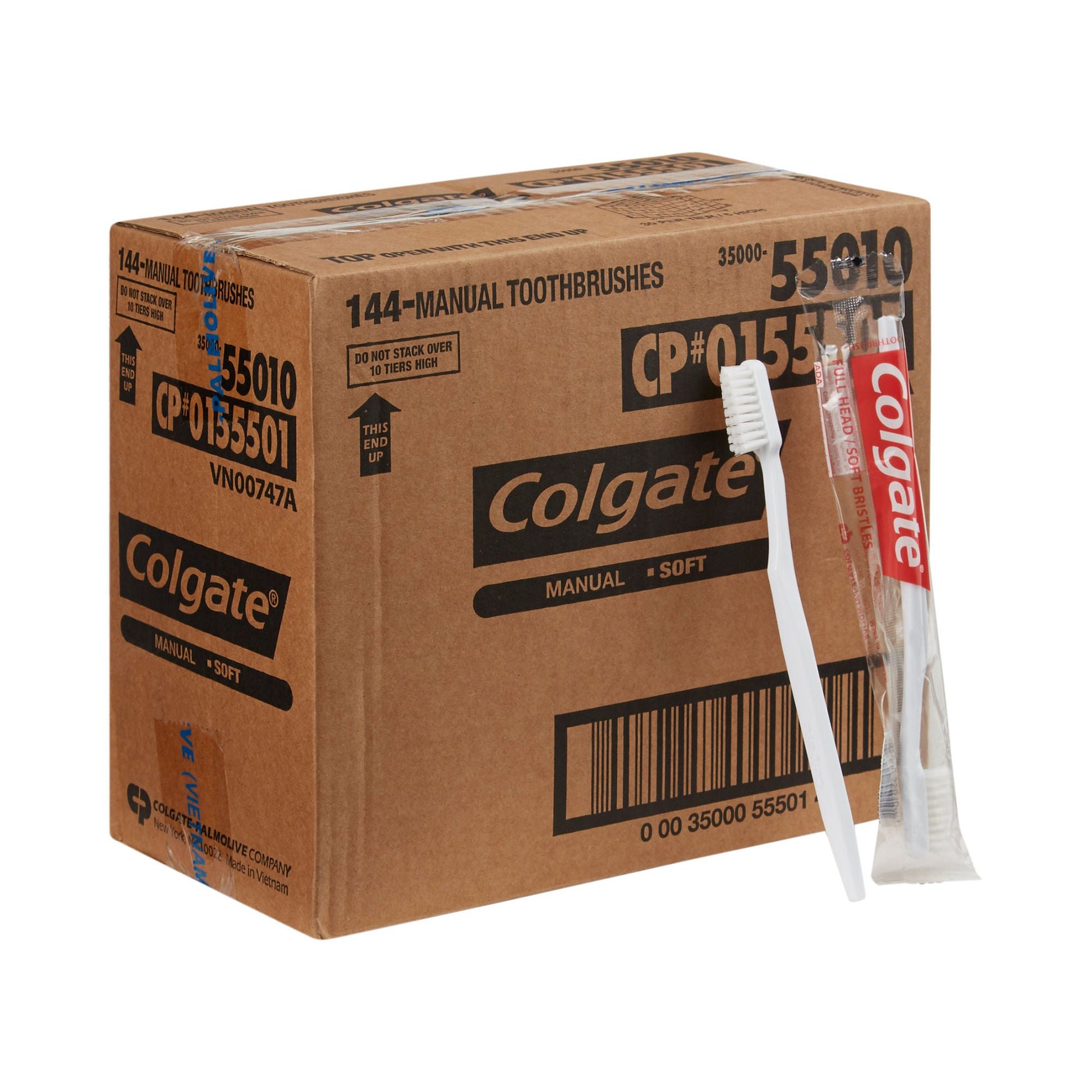 Colgate® White Toothbrush, Full Head, Soft Bristles