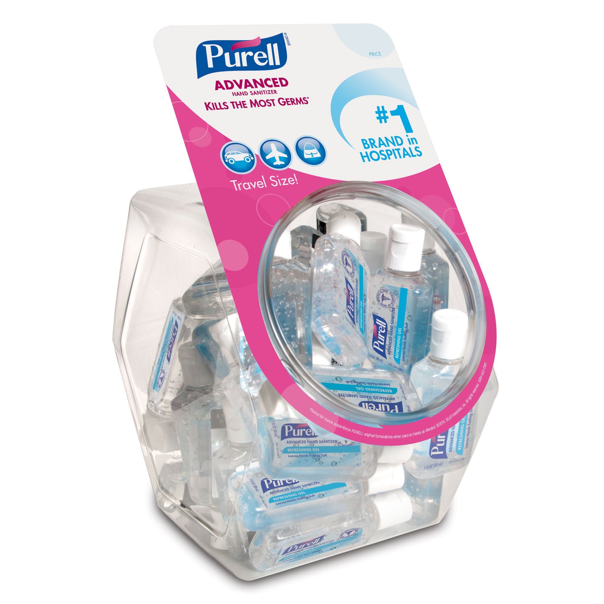 Purell® Advanced Travel Size Hand Sanitizer Bowl with 36 Bottles