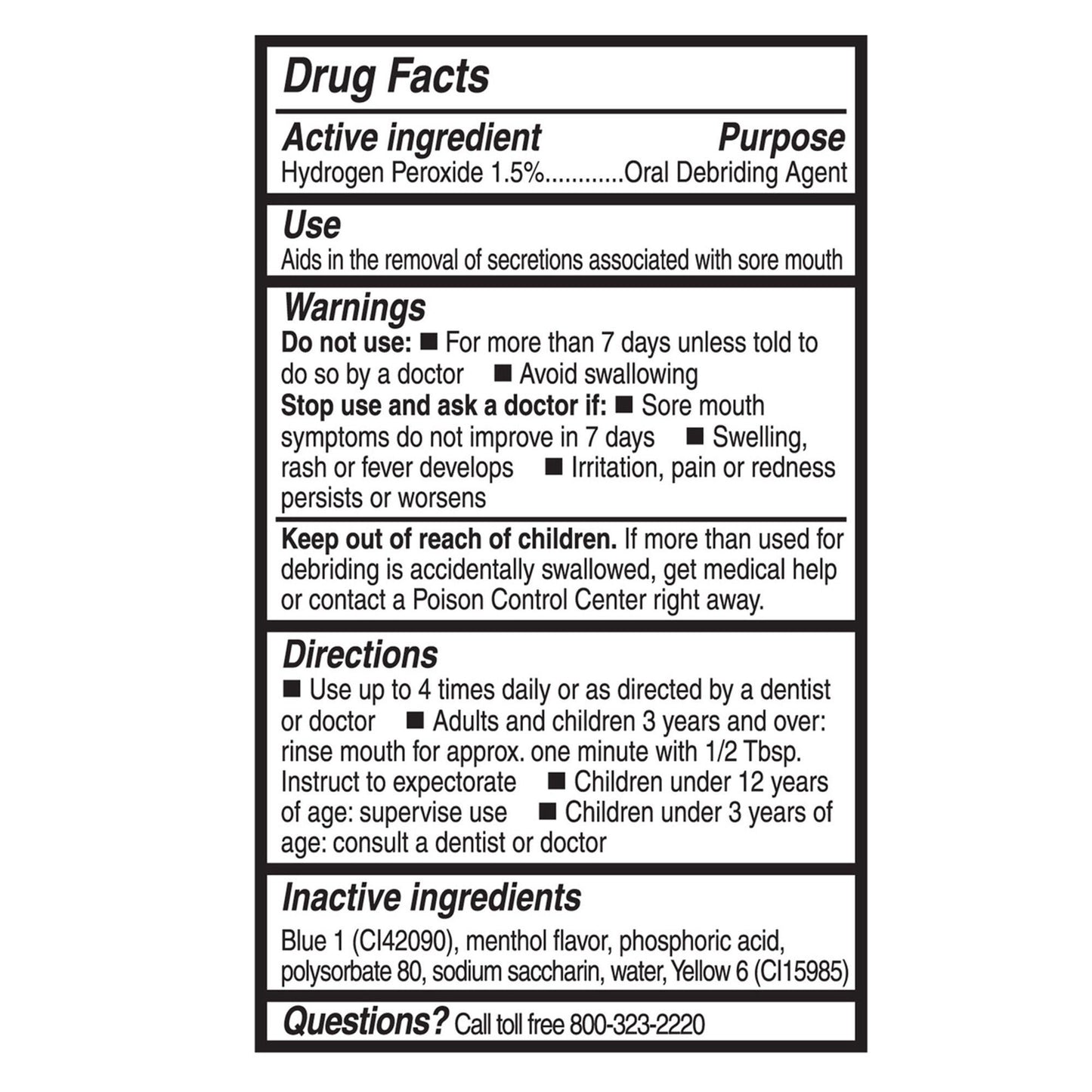 Toothette® Perox-A-Mint® Solution