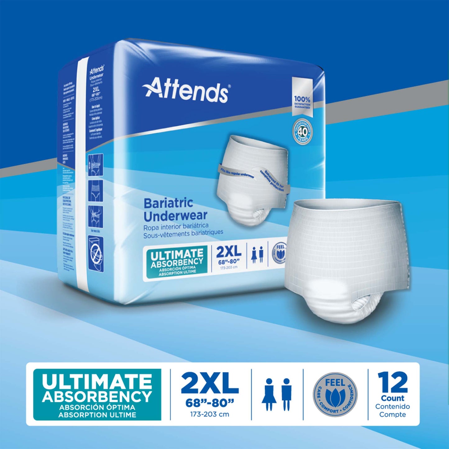Attends® Bariatric Protective Underwear