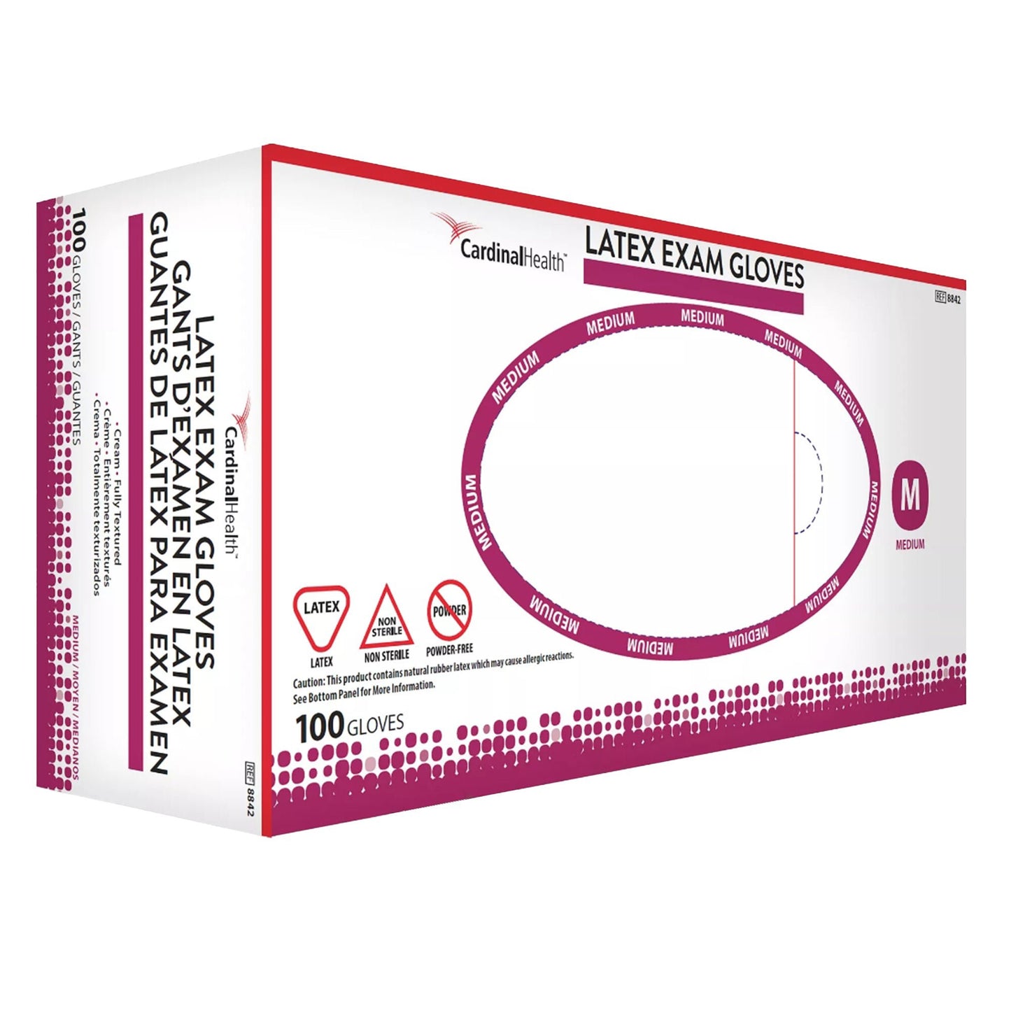 Positive Touch® Latex Exam Gloves, Ivory - view 4