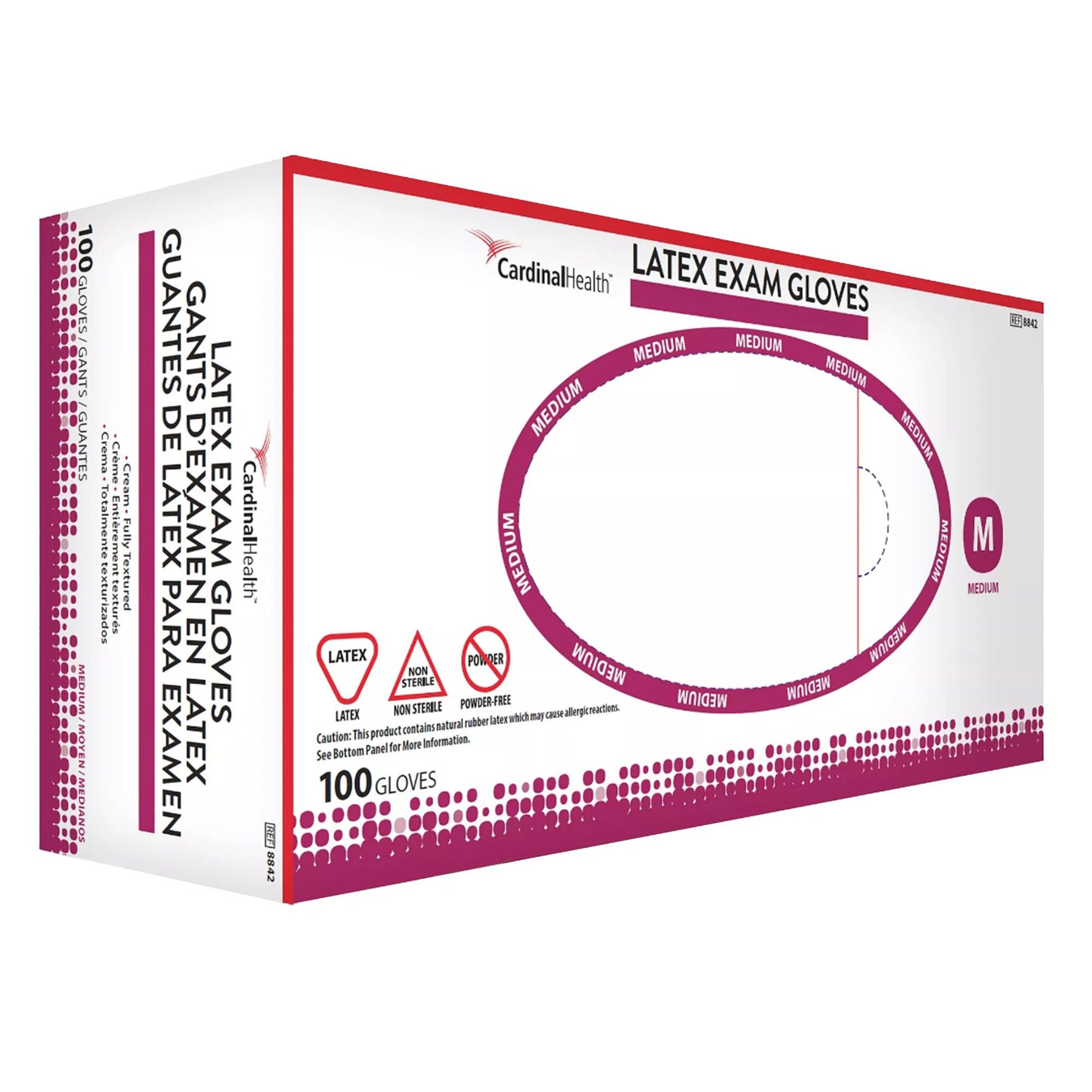 Positive Touch® Latex Exam Gloves, Ivory - view 4