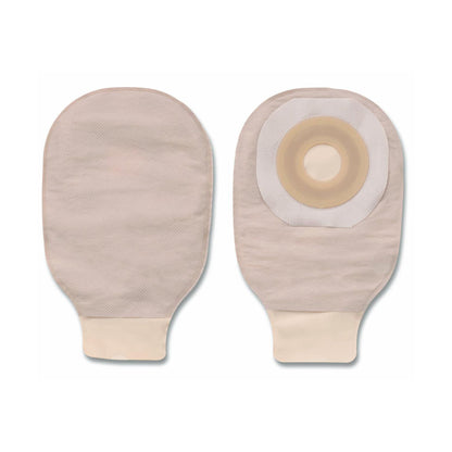 Premier™ Flextend™ One-Piece Beige Colostomy Pouch, Pre-cut to Fit Stomas