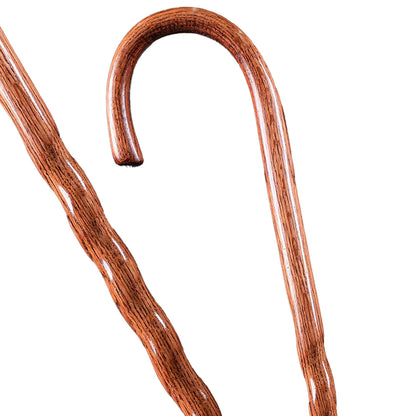 Brazos™ Twisted Oak Crookneck Cane, 37-Inch Height, Red