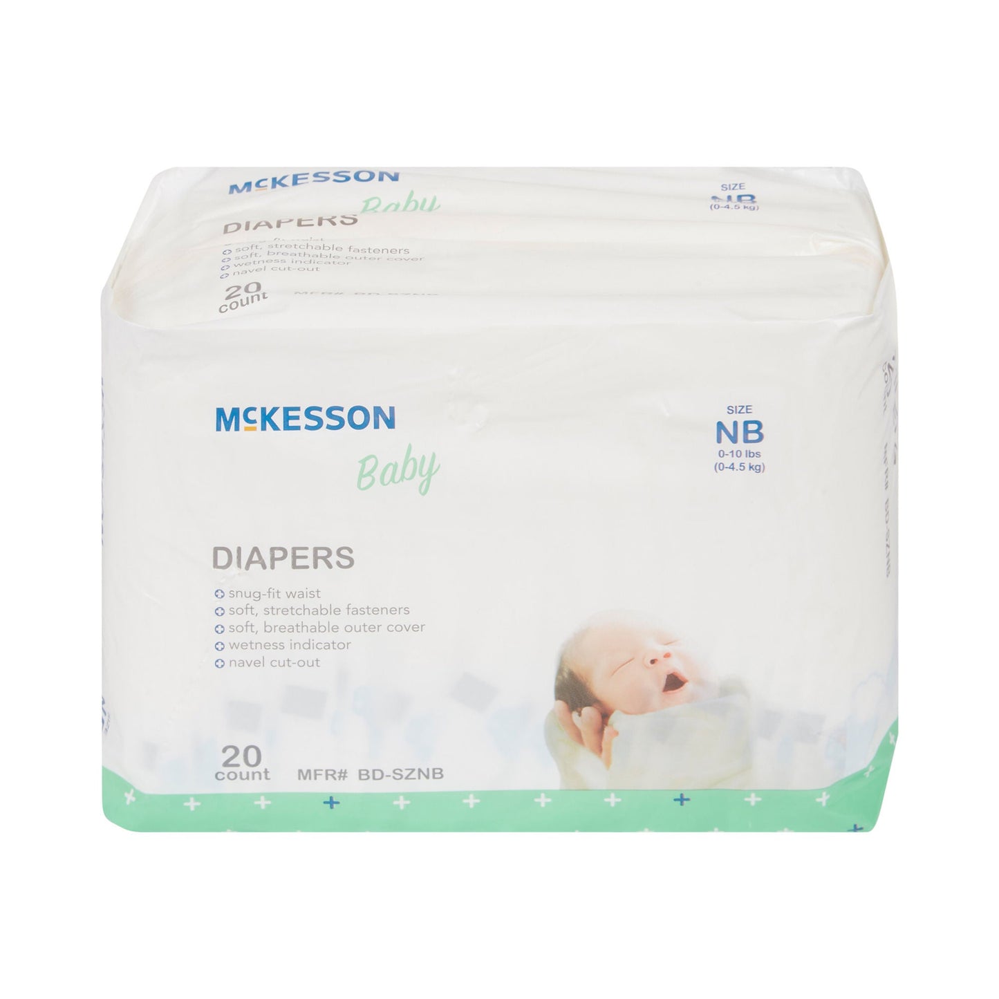 McKesson Baby Diapers for Infants weighing up to 10 lbs.