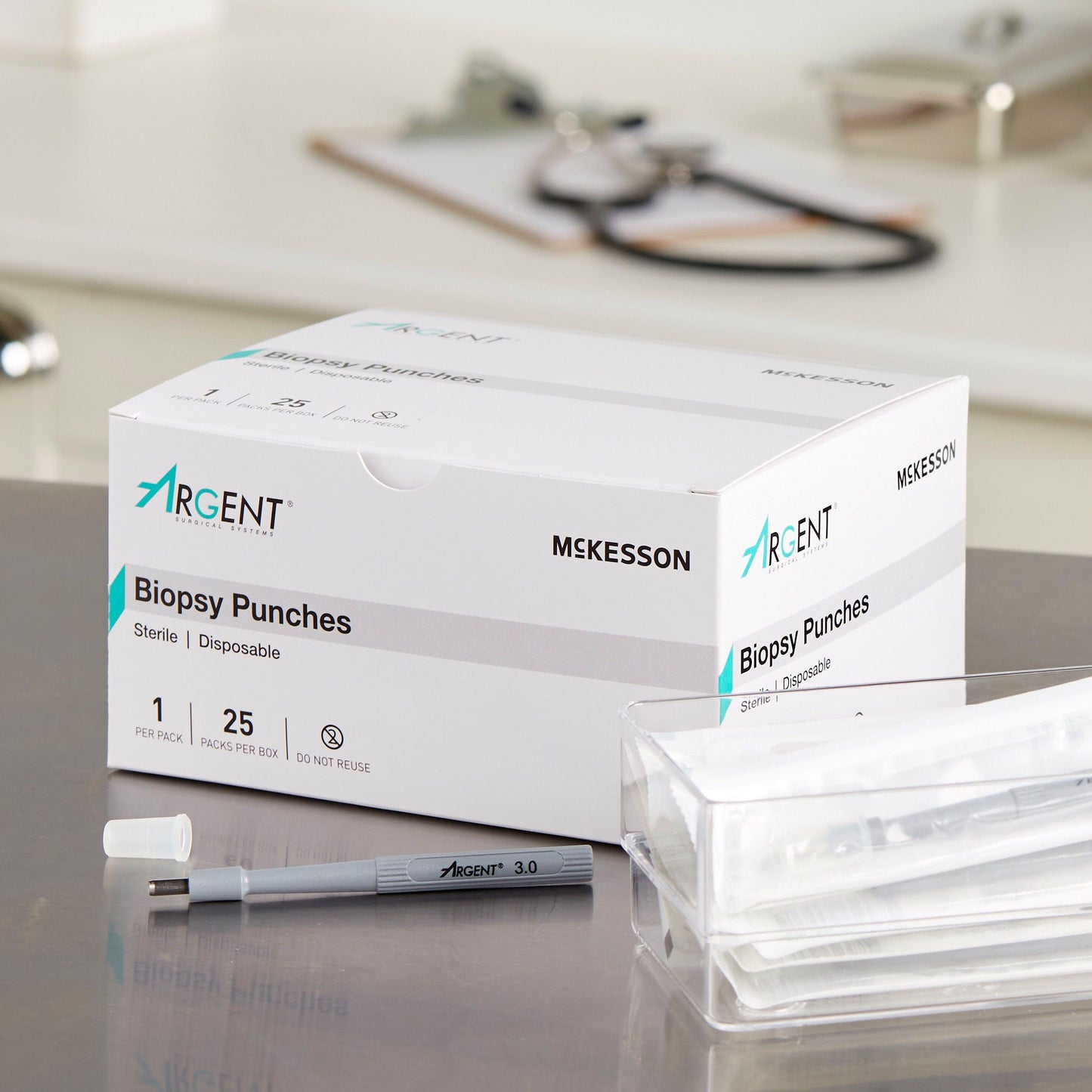 McKesson Argent™ Disposable Biopsy Punches, 3.0 mm – Box of 25 - view 5