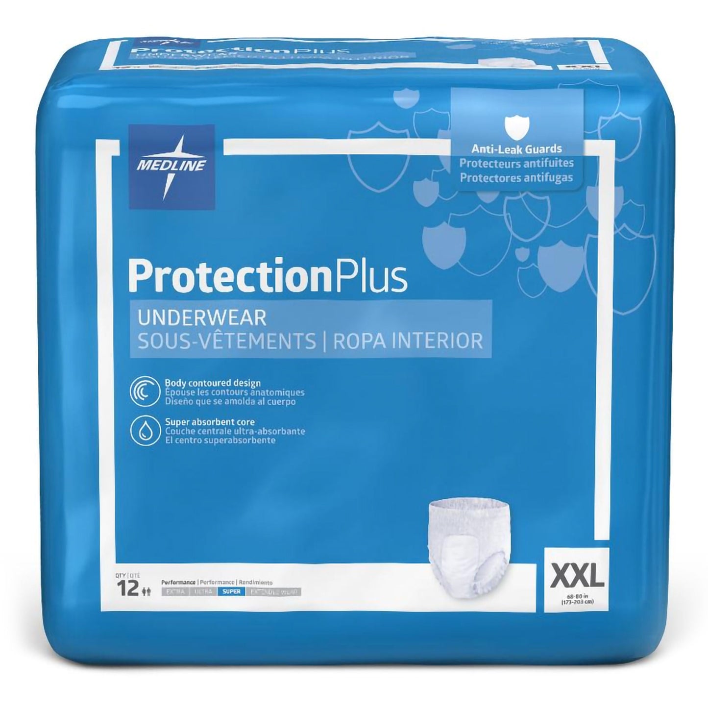 FitRight Super Absorbent Underwear Pull On with Tear Away Seams Adult Unisex Disposable Heavy Absorbency