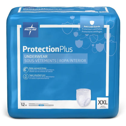 FitRight Super Absorbent Underwear Pull On with Tear Away Seams Adult Unisex Disposable Heavy Absorbency