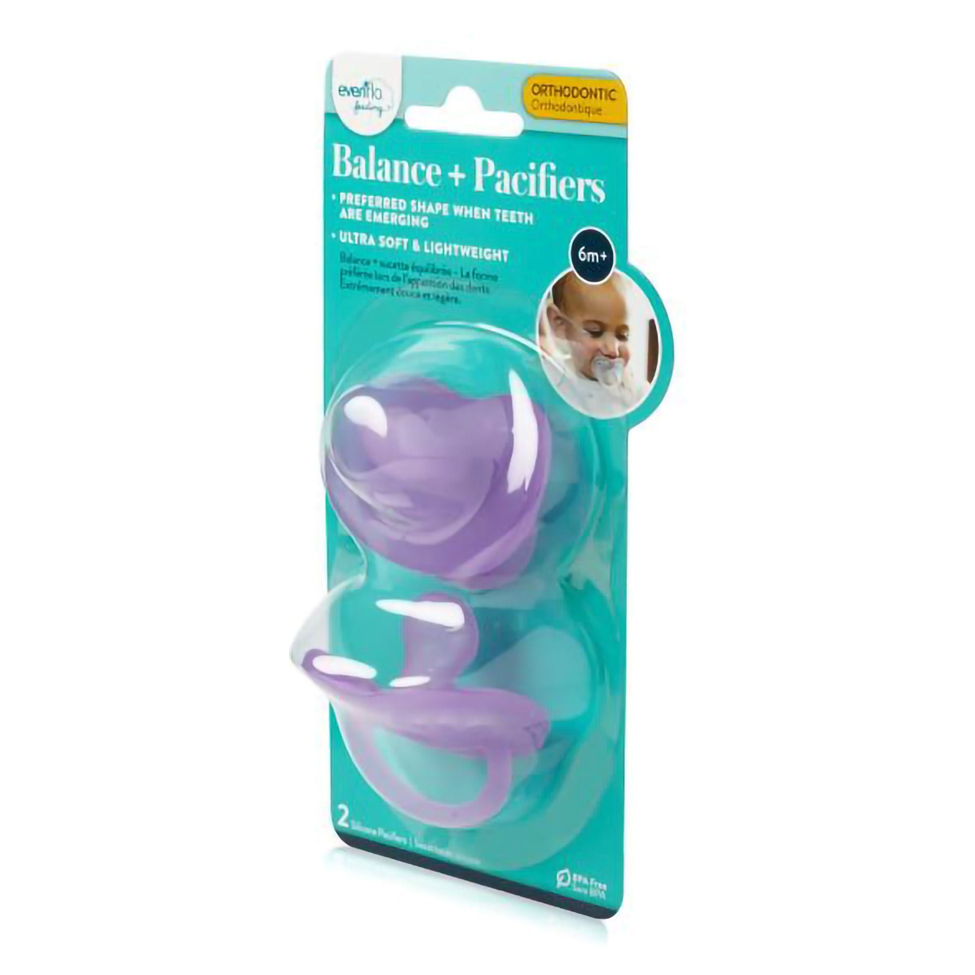 Evenflo Feeding Balance + Pacifier, Assorted Colors