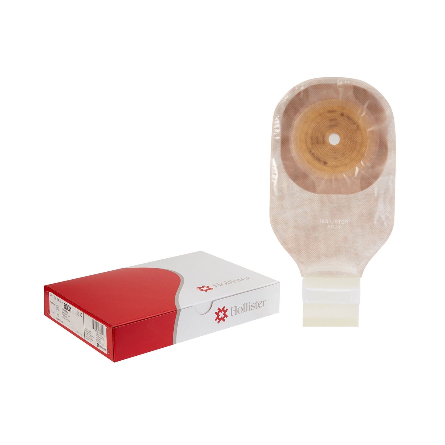 Premier™ 8031 One-Piece Ultra-Clear Ostomy Pouch, Cut to Fit Stomas up to