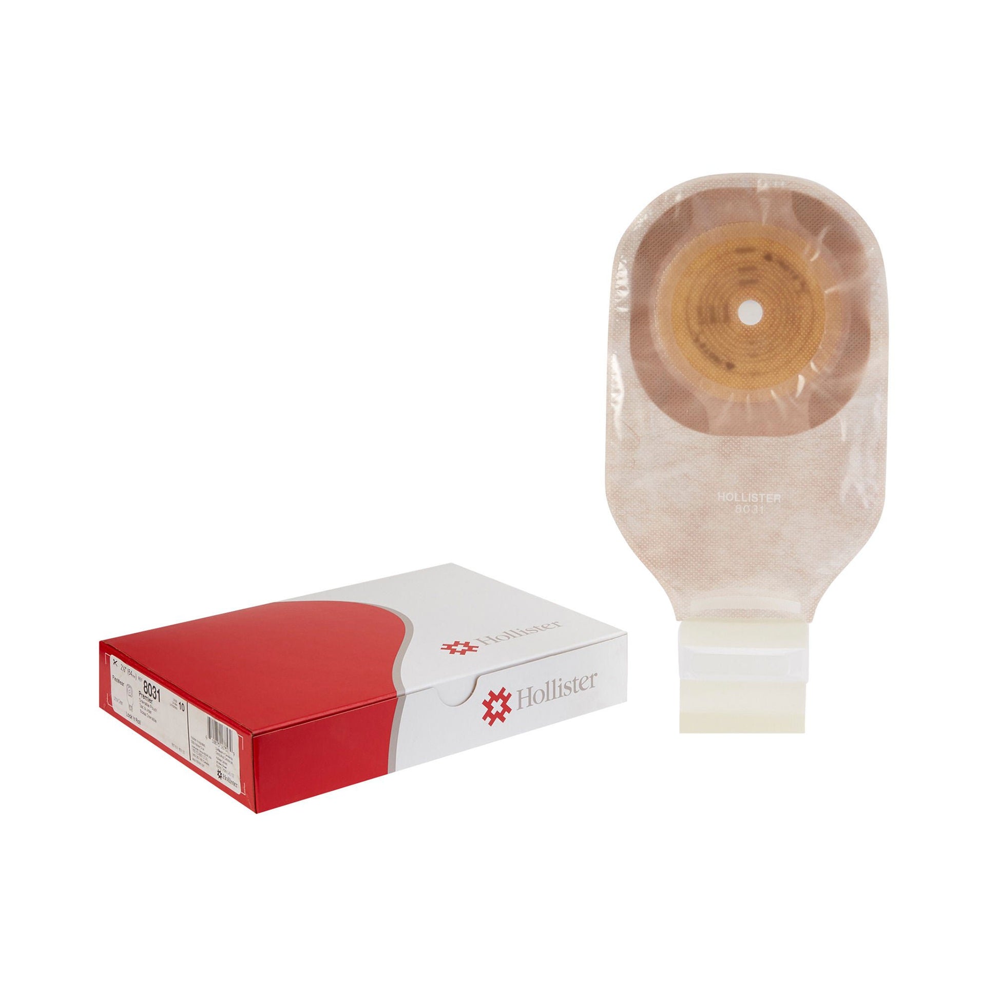 Premier™ 8031 One-Piece Ultra-Clear Ostomy Pouch, Cut to Fit Stomas up to