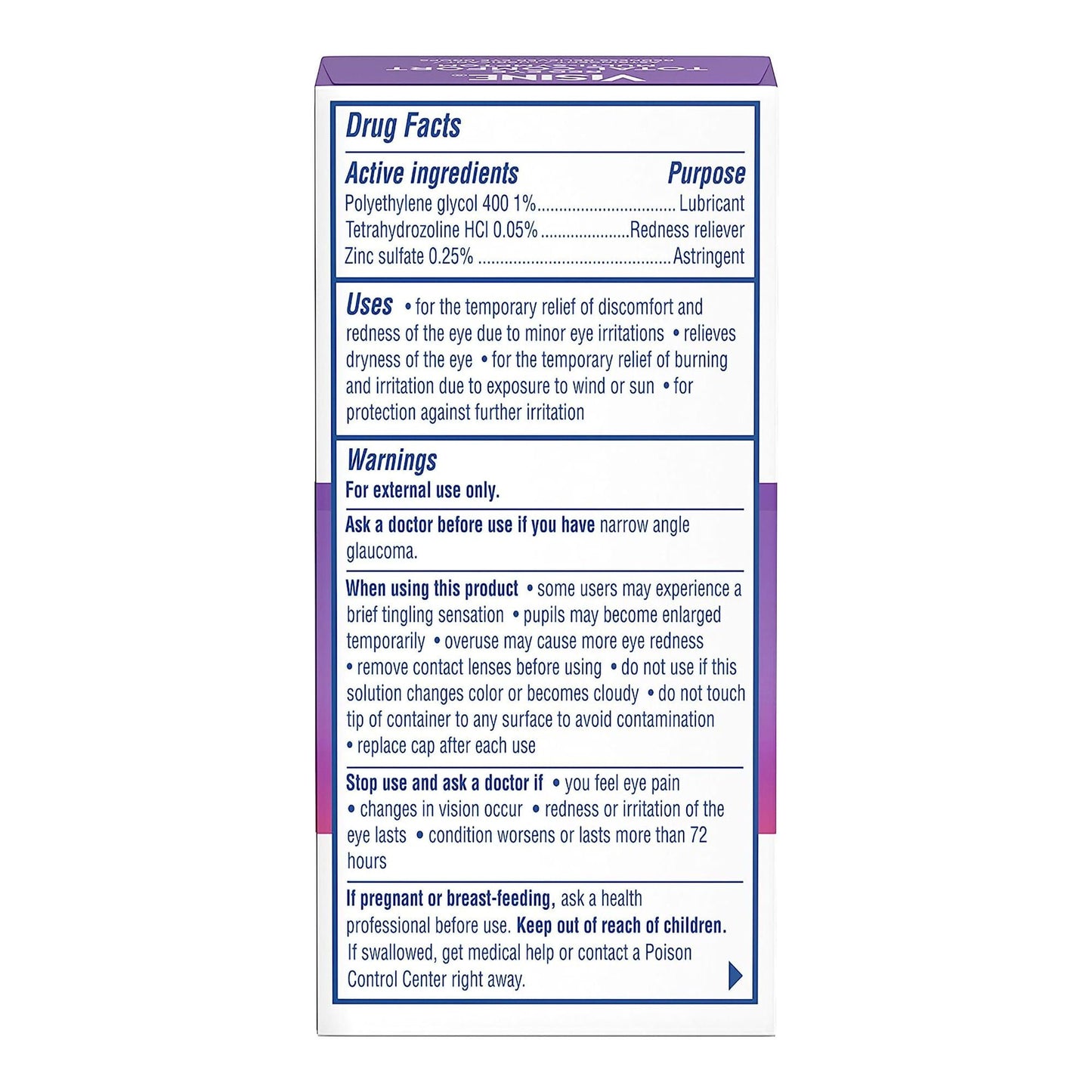 Visine Red Eye Total Comfort Multi-Symptom Eye Drops