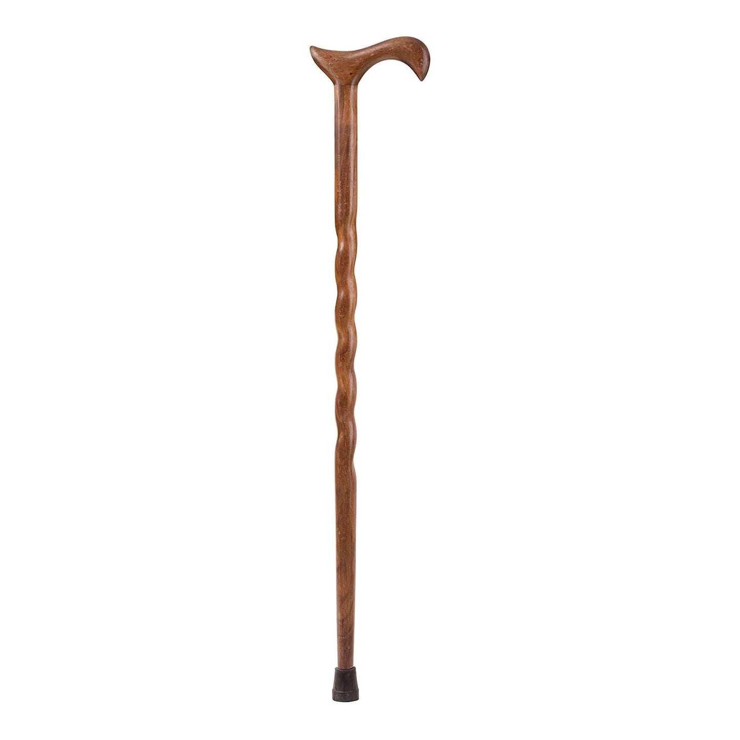 Brazos™ Twisted Walnut Derby Handcrafted Walking Cane, 34-Inch Height