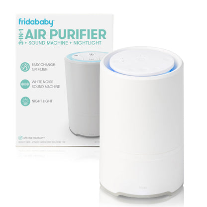 Fridababy Air Purifier 150 sq ft. AC Power Hepa and Carbon Filter 3 Speeds