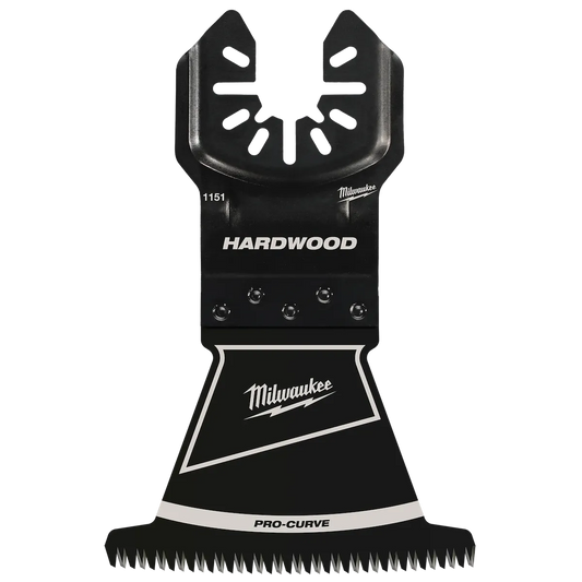 Milwaukee 2-1/2” High Carbon Steel Precision Tooth Hardwood Universal Fit Oscillating Multi-Tool Blade (1 PK) 49-25-1151