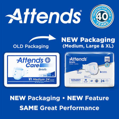 Attends® Extra Heavy Absorbency Briefs